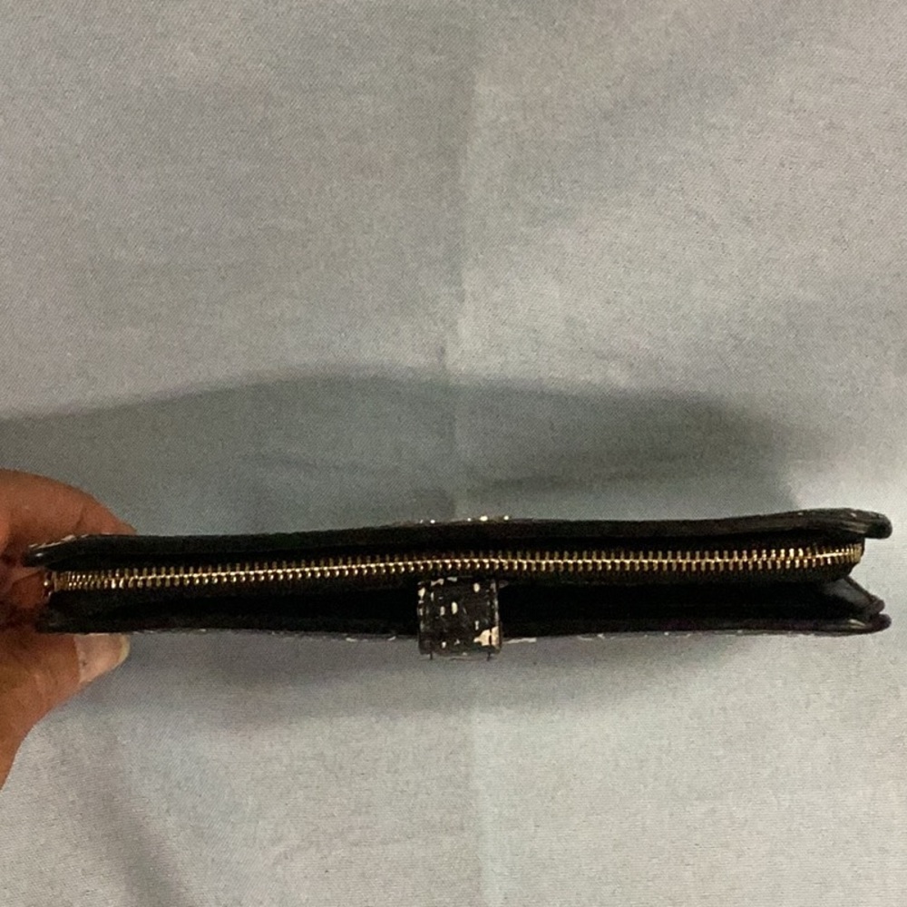 Coach Black And White Exotic Python Wallet - image 3